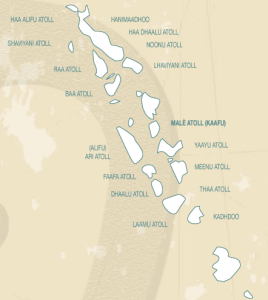 maldive cartina